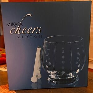 Mikasa Cheers Selections Dotted Glass Set